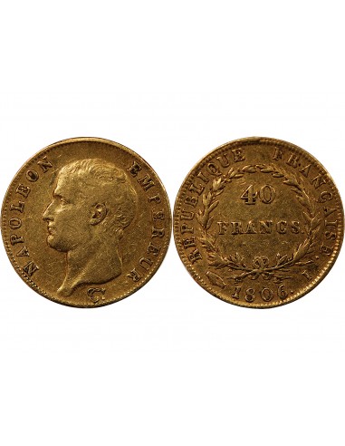 NAPOLEON Ier﻿ - 40 FRANCS OR 1806 I LIMOGES