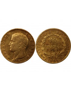 NAPOLEON Ier﻿ - 40 FRANCS OR 1806 U TURIN 2