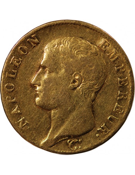 NAPOLEON Ier ﻿- 40 FRANCS OR Ier AN 14 A PARIS﻿ "calendrier révolutionnaire"