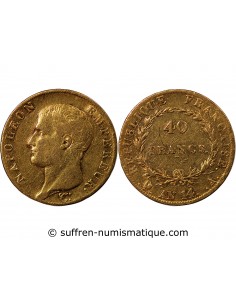 NAPOLEON Ier ﻿- 40 FRANCS OR Ier AN 14 A PARIS﻿ "calendrier révolutionnaire"