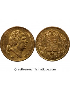 40 FRANCS OR LOUIS XVIII 1818 W LILLE