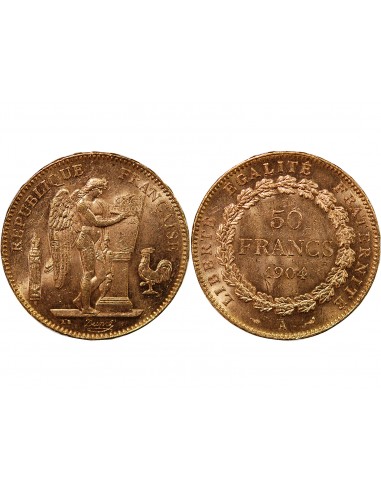 GENIE ﻿- 50 FRANCS OR 1904 A PARIS﻿