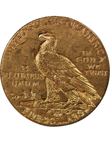 USA, INDIEN - 5 DOLLARS OR 1910 S SAN FRANCISCO