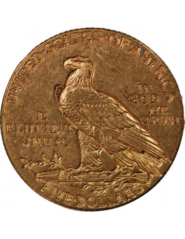 USA, INDIEN - 5 DOLLARS OR 1910 PHILADELPHIE