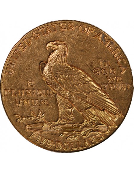 USA, INDIEN - 5 DOLLARS OR 1910 PHILADELPHIE