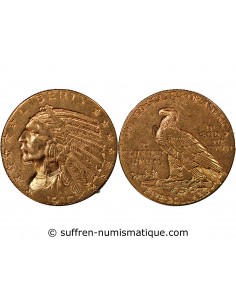 USA, INDIEN - 5 DOLLARS OR 1910 PHILADELPHIE