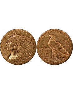 USA, INDIEN - 5 DOLLARS OR 1910 PHILADELPHIE 2