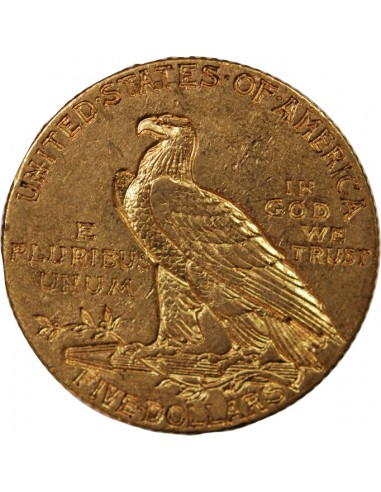 USA, INDIEN - 5 DOLLARS OR 1910 PHILADELPHIE