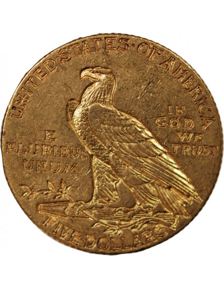 USA, INDIEN - 5 DOLLARS OR 1910 PHILADELPHIE