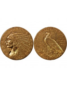 USA, INDIEN - 5 DOLLARS OR 1910 PHILADELPHIE 2