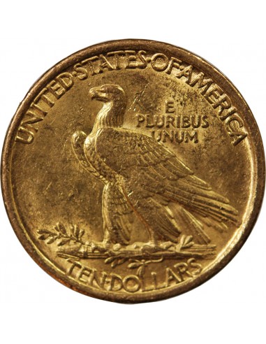 USA, INDIEN - 10 DOLLARS OR 1907 PHILADELPHIE