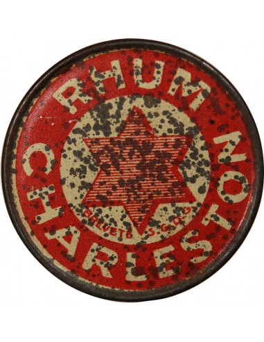 RHUM CHARLESTON, PARIS - TIMBRE MONNAIE 10 Cts Rouge