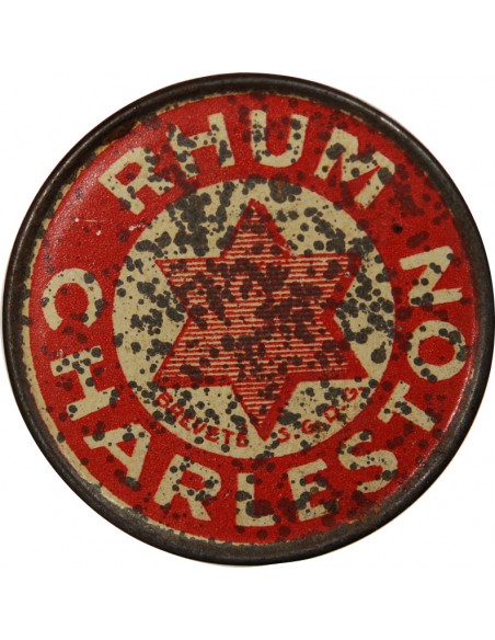 RHUM CHARLESTON, PARIS - TIMBRE MONNAIE 10 Cts Rouge