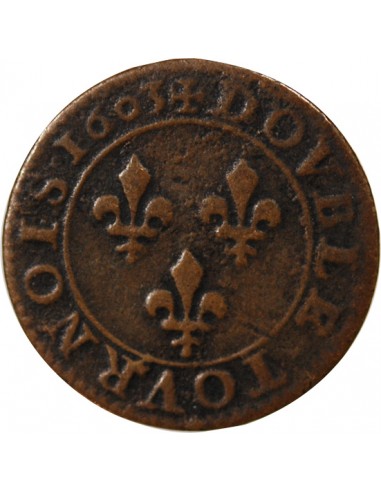 HENRI IV - DOUBLE TOURNOIS 1603 A PARIS