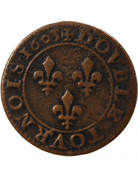 HENRI IV - DOUBLE TOURNOIS 1603 A PARIS