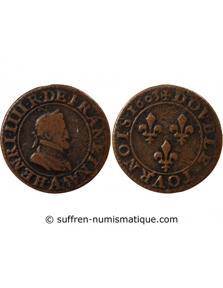 HENRI IV - DOUBLE TOURNOIS 1603 A PARIS