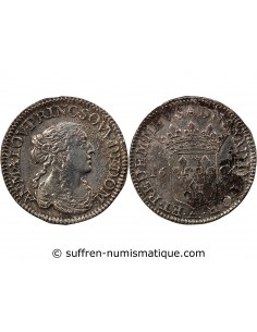 PRINCIPAUTE DE DOMBES, ANNE MARIE LOUISE D'ORLEANS - 1/12 ECU 1664 TREVOUX