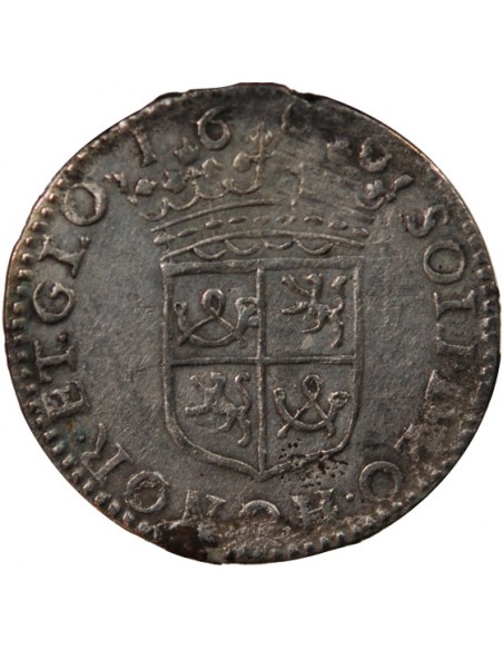 PRINCIPAUTE D'ORANGE, GUILLAUME HENRI DE NASSAU - 1/10 ECU 1666 ARGENT