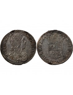PRINCIPAUTE D'ORANGE, GUILLAUME HENRI DE NASSAU - 1/10 ECU 1666 ARGENT 2