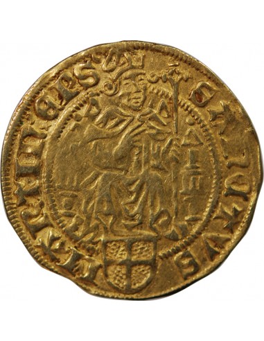 ÉVÊCHÉ D'UTRECHT, DAVID DE BOURGOGNE - FLORIN D'OR 1456 / 1496