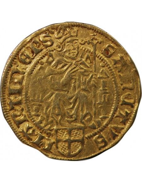 ÉVÊCHÉ D'UTRECHT, DAVID DE BOURGOGNE - FLORIN D'OR 1456 / 1496