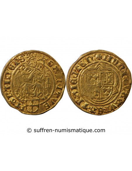 ÉVÊCHÉ D'UTRECHT, DAVID DE BOURGOGNE - FLORIN D'OR 1456 / 1496