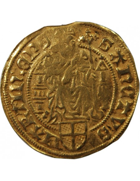 ÉVÊCHÉ D'UTRECHT, DAVID DE BOURGOGNE - FLORIN D'OR 1456 / 1496