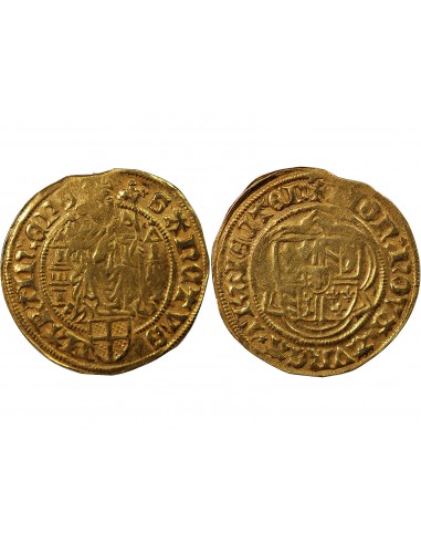 ÉVÊCHÉ D'UTRECHT, DAVID DE BOURGOGNE - FLORIN D'OR 1456 / 1496