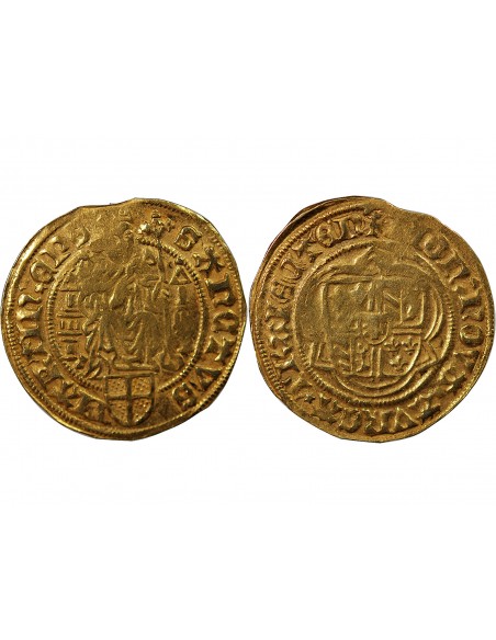 ÉVÊCHÉ D'UTRECHT, DAVID DE BOURGOGNE - FLORIN D'OR 1456 / 1496