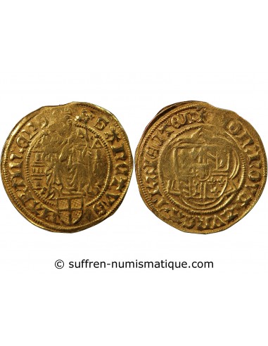 ÉVÊCHÉ D'UTRECHT, DAVID DE BOURGOGNE - FLORIN D'OR 1456 / 1496