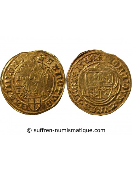 ÉVÊCHÉ D'UTRECHT, DAVID DE BOURGOGNE - FLORIN D'OR 1456 / 1496