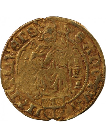 ÉVÊCHÉ D'UTRECHT, DAVID DE BOURGOGNE - FLORIN D'OR 1456 / 1496
