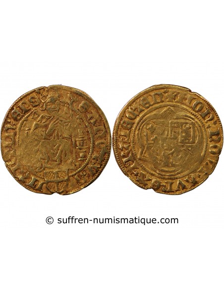 ÉVÊCHÉ D'UTRECHT, DAVID DE BOURGOGNE - FLORIN D'OR 1456 / 1496