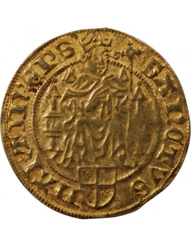 ÉVÊCHÉ D'UTRECHT, DAVID DE BOURGOGNE - FLORIN D'OR 1456 / 1496