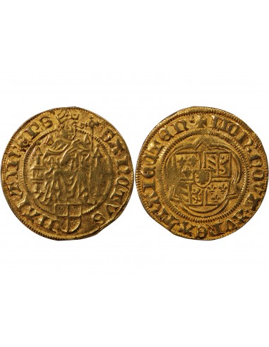 ÉVÊCHÉ D'UTRECHT, DAVID DE BOURGOGNE - FLORIN D'OR 1456 / 1496
