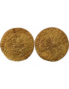 DUCHÉ DE BRETAGNE, FRANÇOIS II - FLORIN D'OR 1442 / 1488 RENNES 2