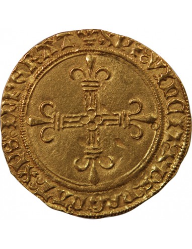 CHARLES VIII - ECU D'OR A LA COURONNE 1380 / 1422 POITIERS