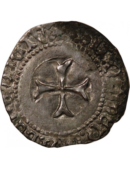 DUCHÉ DE BRETAGNE, FRANCOIS I et II - BLANC A LA TARGE 1442 RENNES