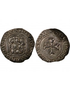 DUCHÉ DE BRETAGNE, FRANCOIS I et II - BLANC A LA TARGE 1442 RENNES 2