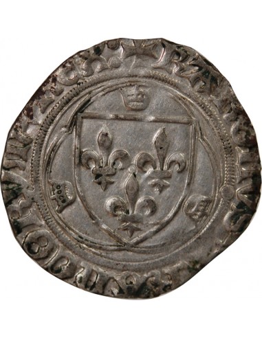 CHARLES VII - BLANC A LA COURONNE 1422 / 1461 TOURS