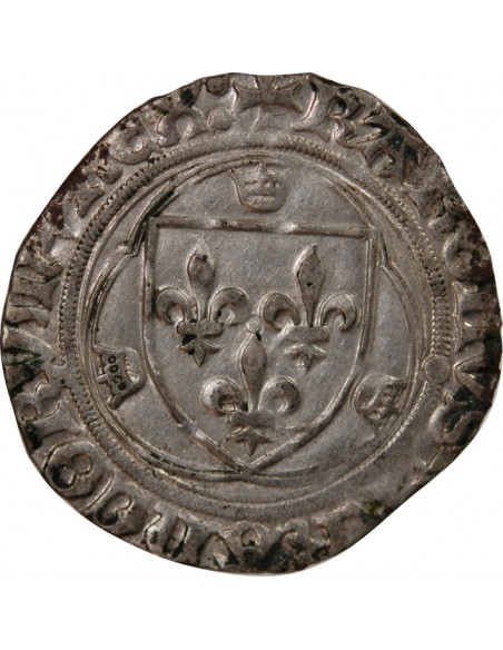 CHARLES VII - BLANC A LA COURONNE 1422 / 1461 TOURS