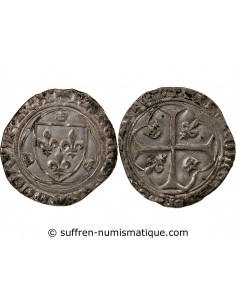 CHARLES VII - BLANC A LA COURONNE 1422 / 1461 TOURS