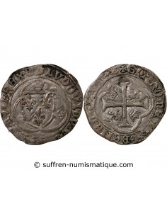 LOUIS XI - BLANC A LA COURONNE 1461 / 1483 BOURGES