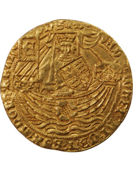 ANGLETERRE, EDOUARD IV - NOBLE D'OR A LA ROSE 1461 / 1483