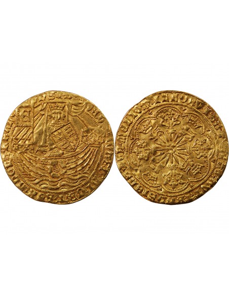 ANGLETERRE, EDOUARD IV - NOBLE D'OR A LA ROSE 1461 / 1483