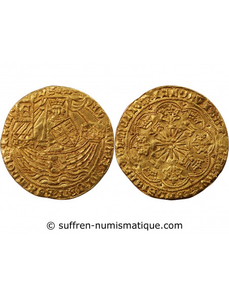 ANGLETERRE, EDOUARD IV - NOBLE D'OR A LA ROSE 1461 / 1483