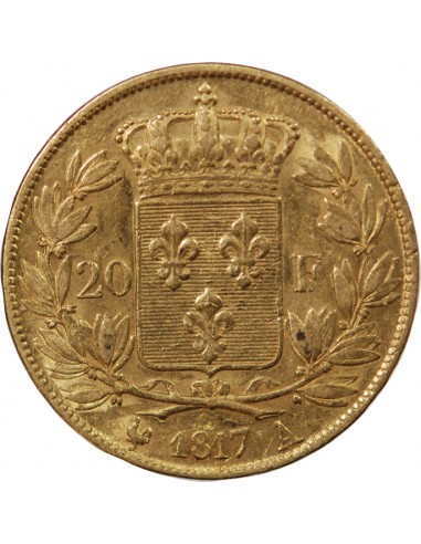 LOUIS XVIII - 20 FRANCS OR 1817 A PARIS