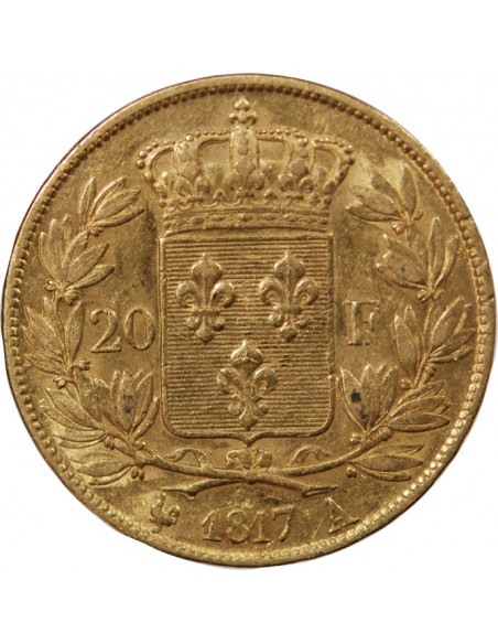 LOUIS XVIII - 20 FRANCS OR 1817 A PARIS