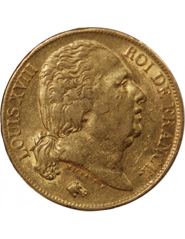 LOUIS XVIII - 20 FRANCS OR 1817 A PARIS