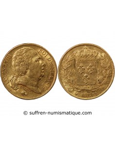 LOUIS XVIII - 20 FRANCS OR 1817 A PARIS